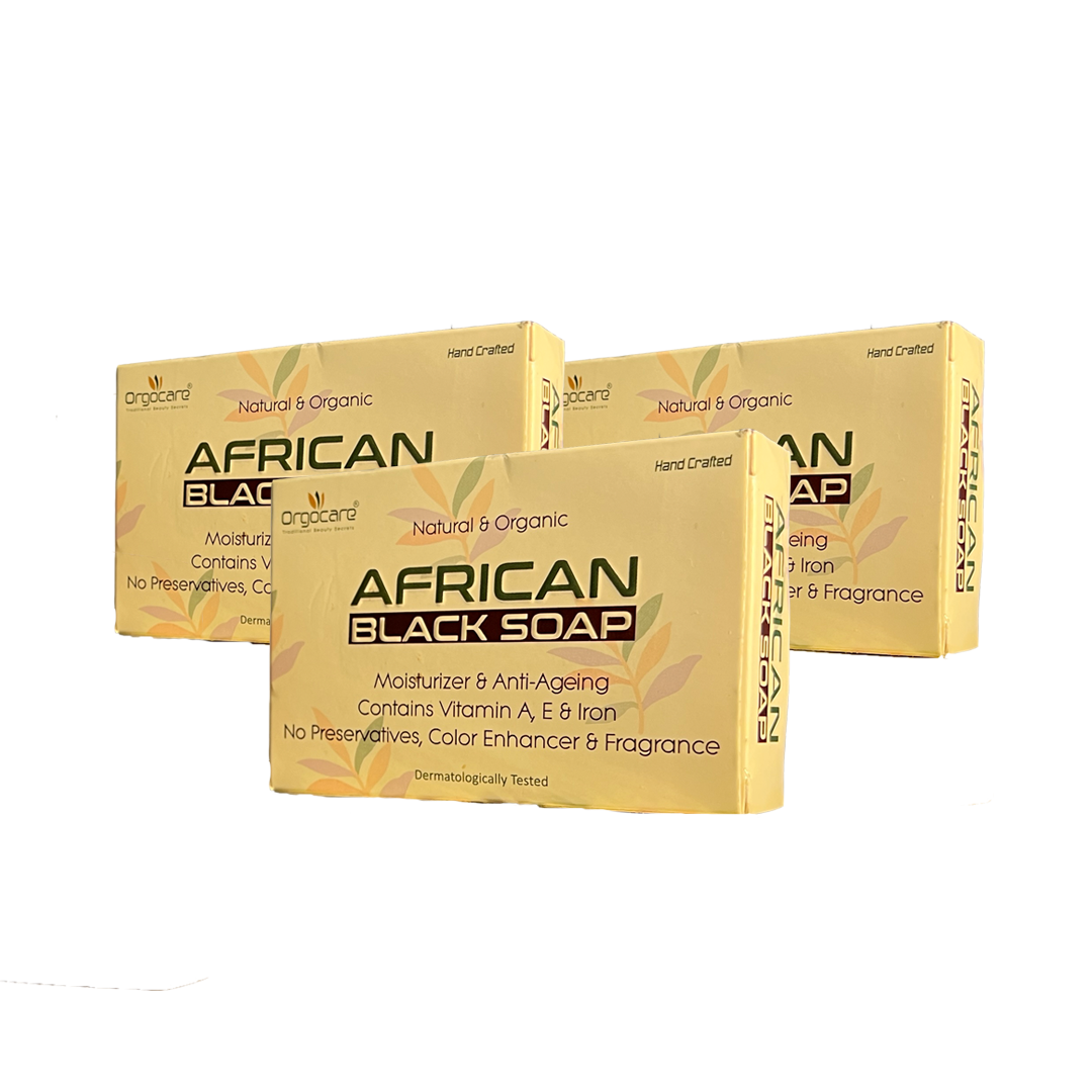 African Black Soap Pack of 3