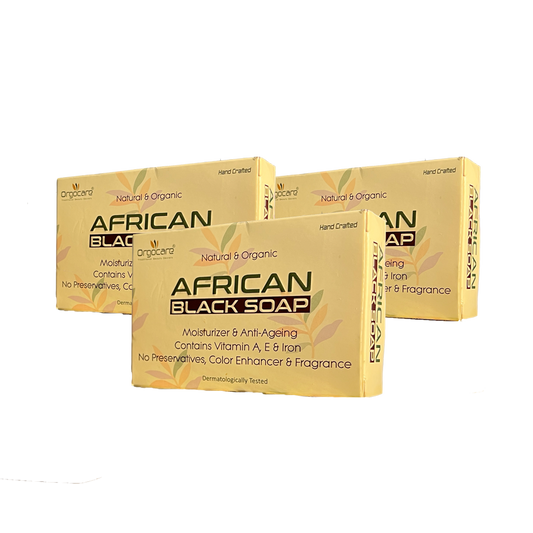 African Black Soap Pack of 3
