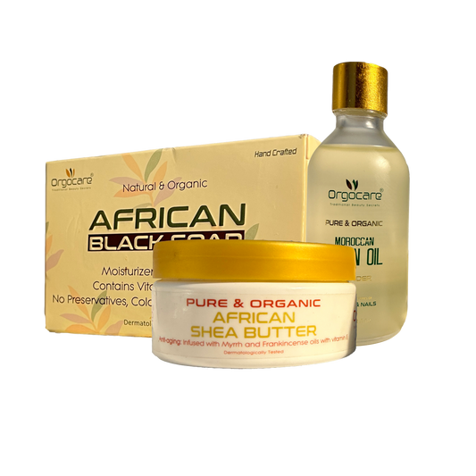 Argan Oil, Anti Ageing Shea Butter and African Black Soap